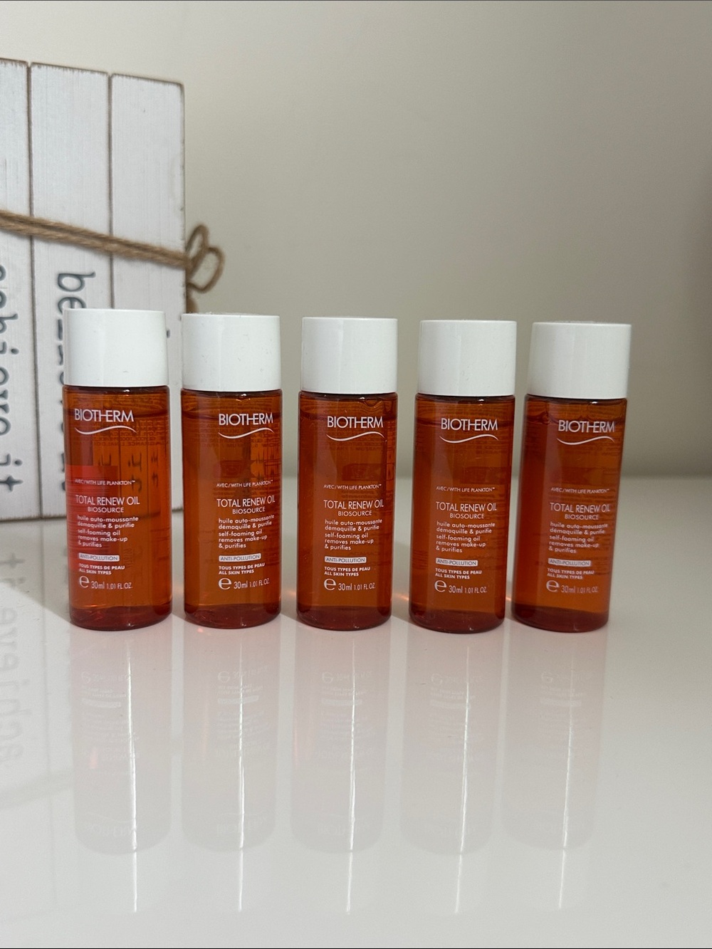 Biotherm Total Renew Oil - 30ml travel size- 5pcs.